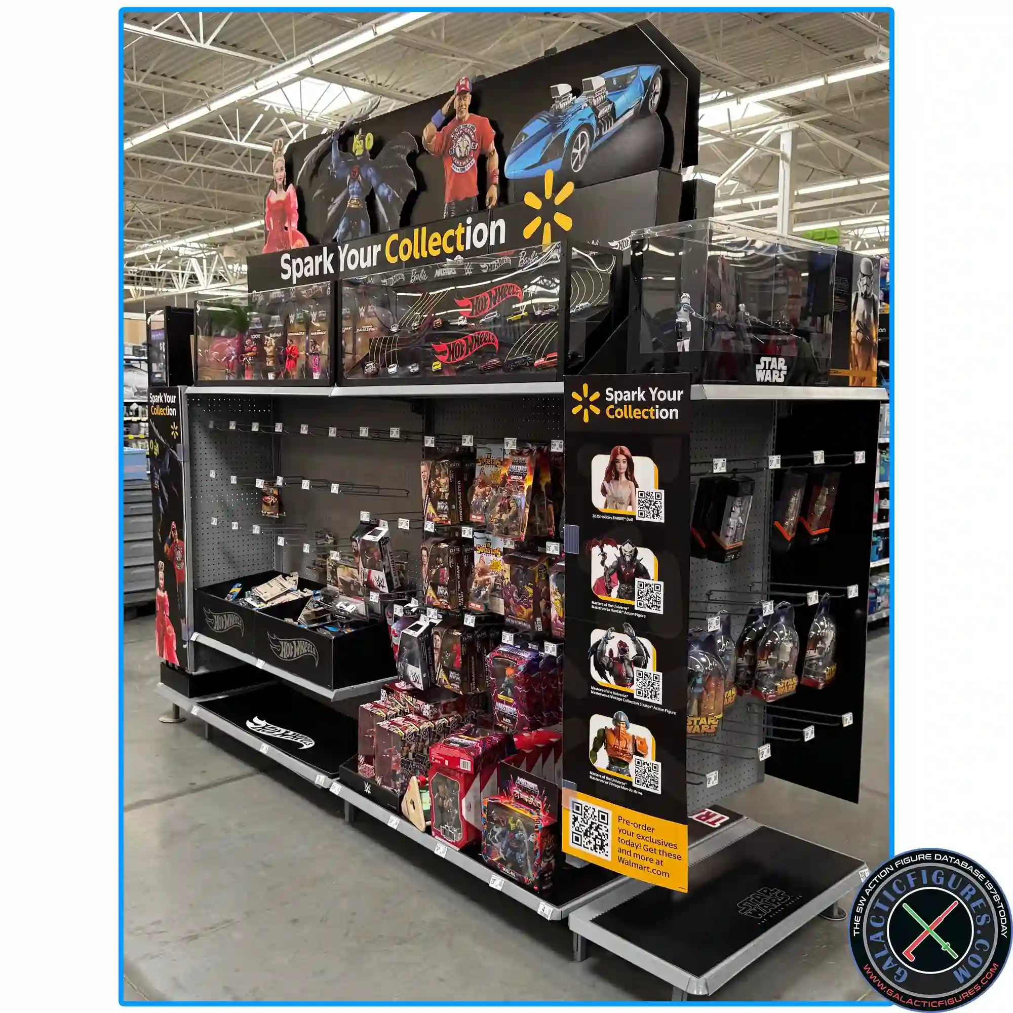 Walmart Action Figure Aisle Display