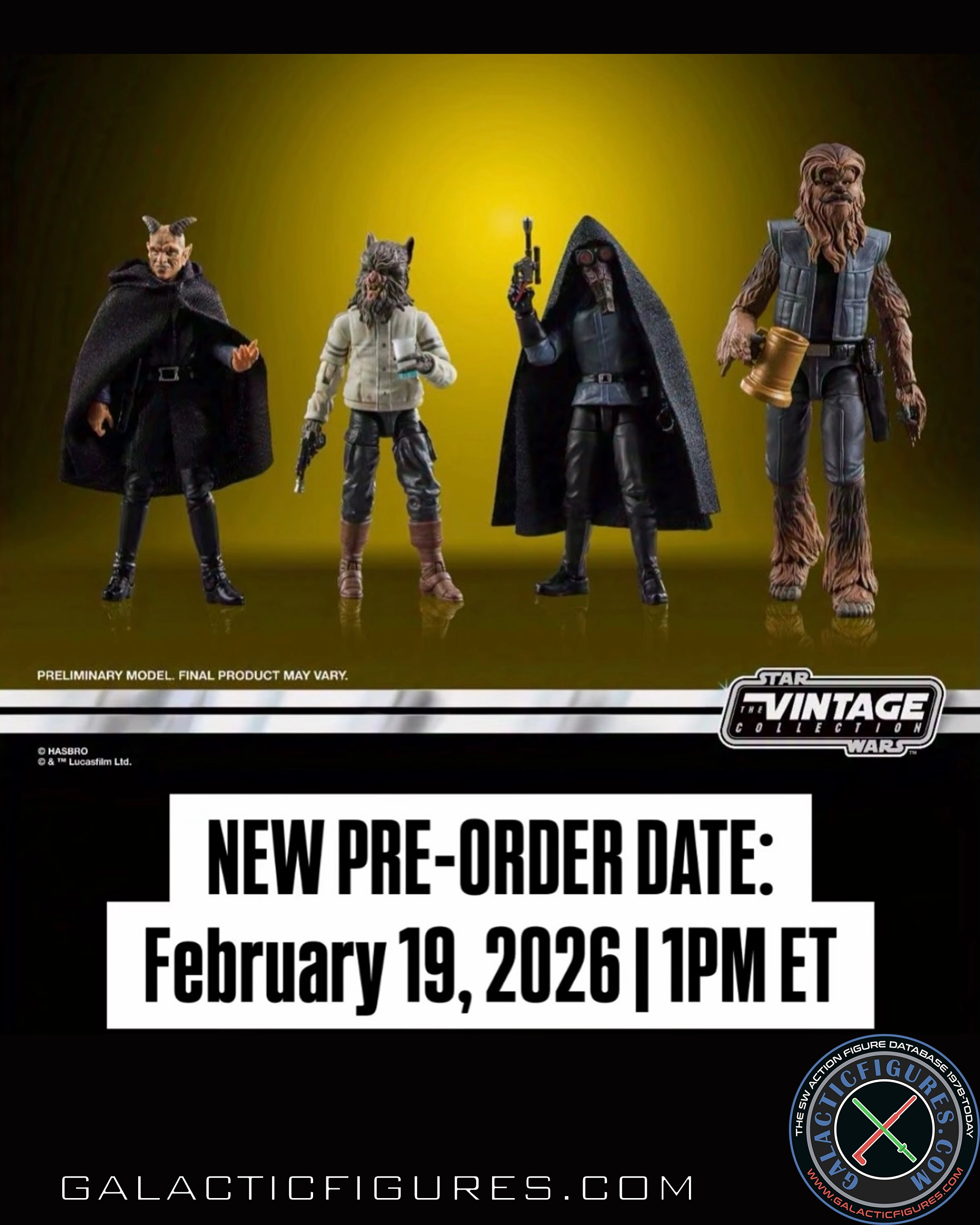 Hasbro Postpones Pre-Orders For The Cantina Alien 4-Pack