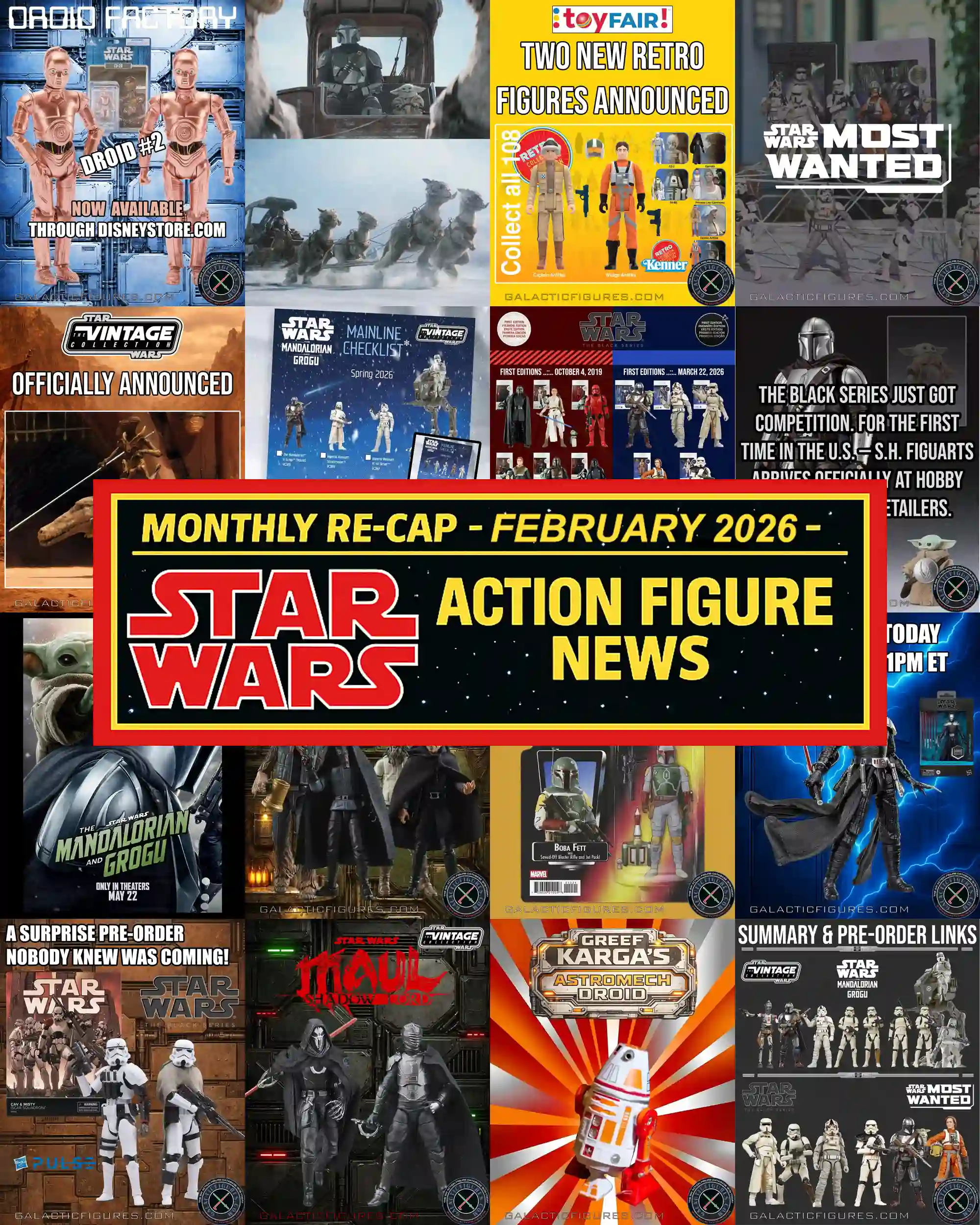 Monthly Star Wars Action Figure Re-Cap - February 2026