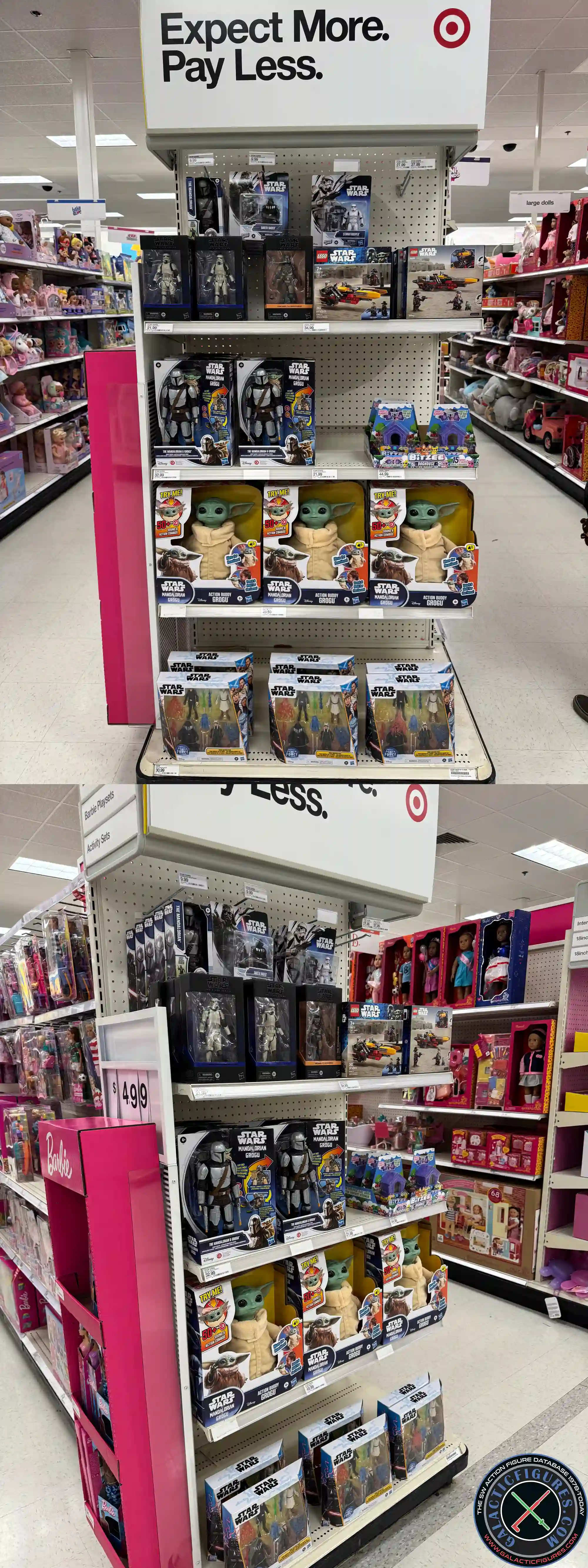 Target Mandalorian and grogu endcap