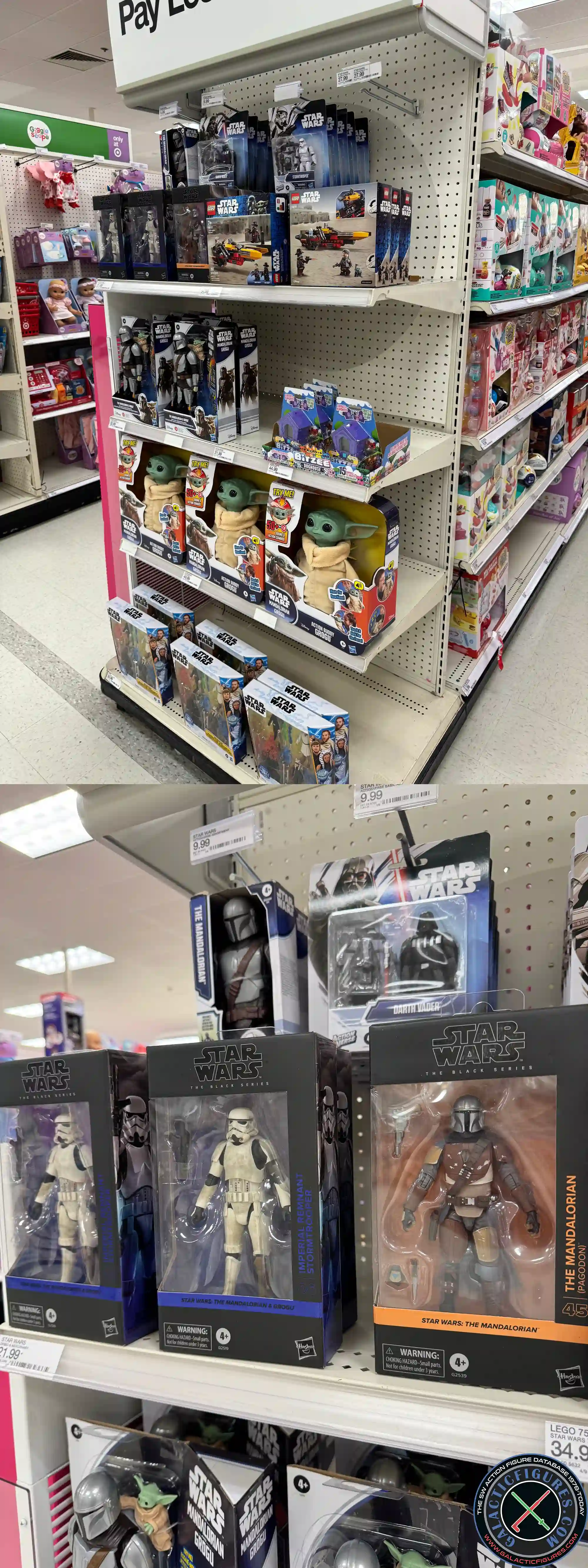 Target Mandalorian and grogu endcap
