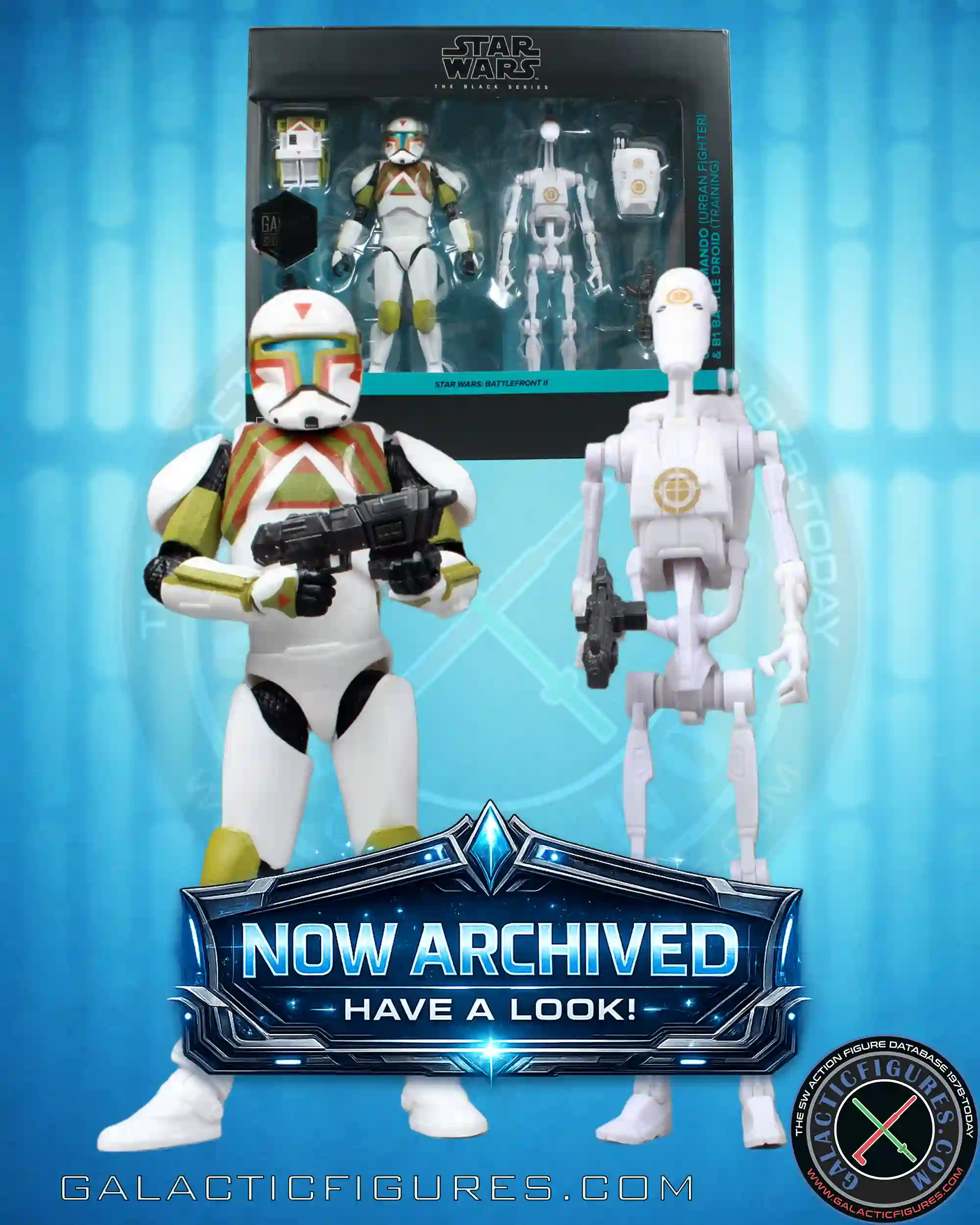 Black Series Clone Commando (Urban Fighter) & Battle Droid