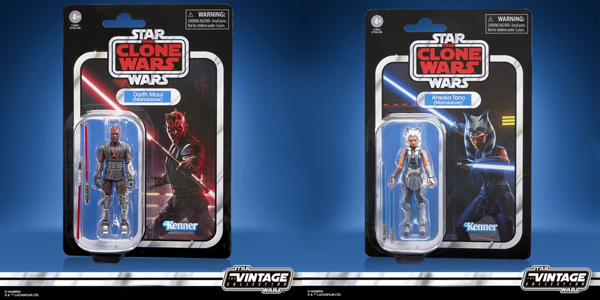 The Vintage collection Darth Maul and Ahsoka Tano