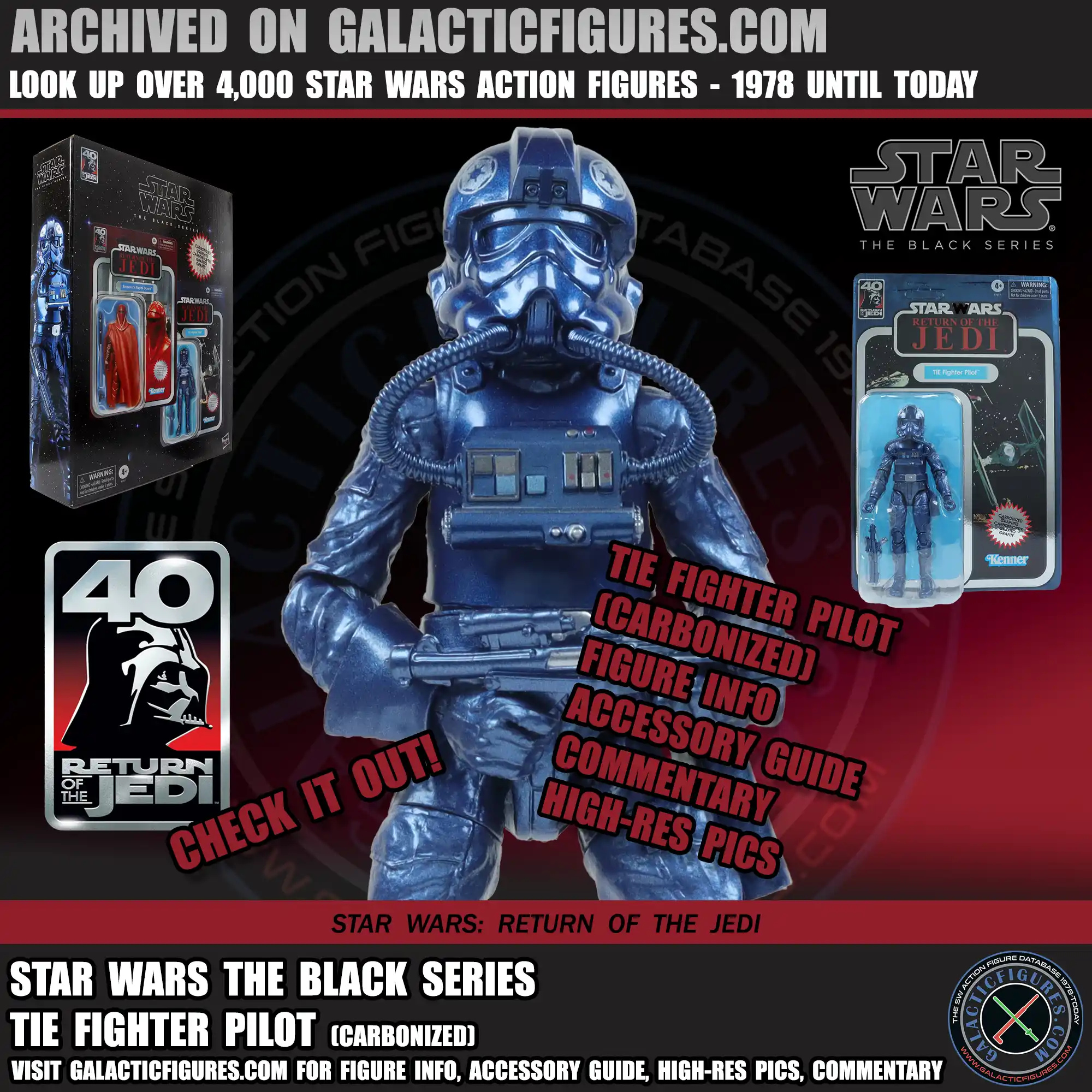 Black Series Tie Fighter Pilot Carbonized