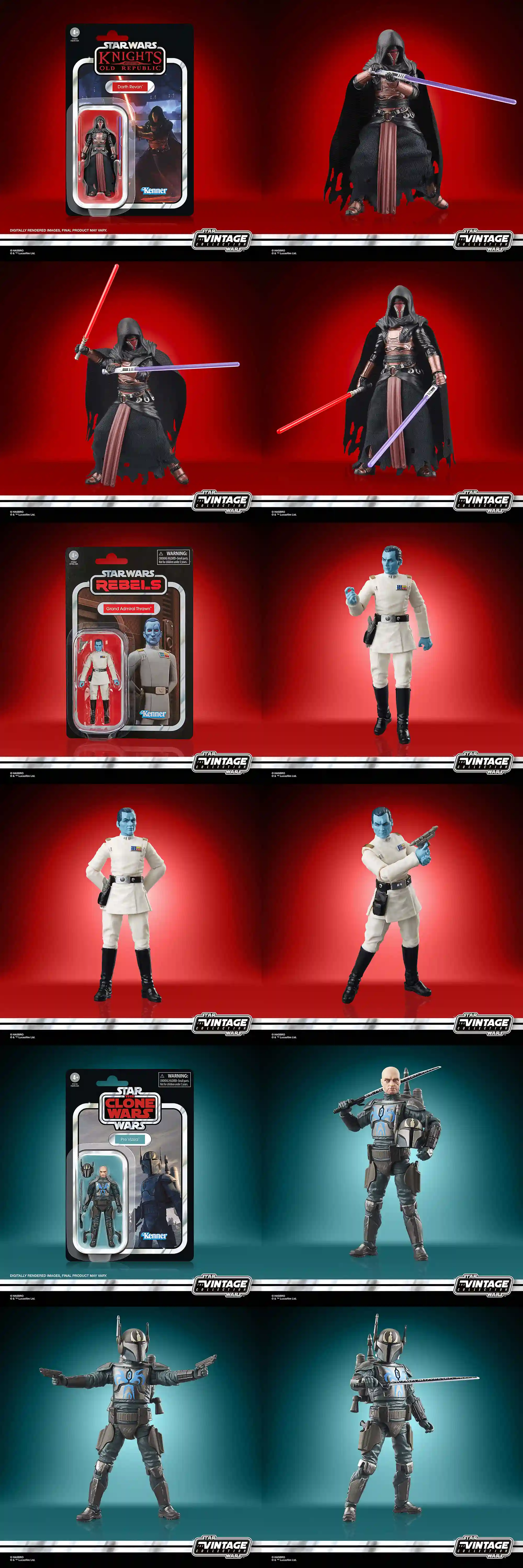 TVC Thrawn, Revan, Vizsla
